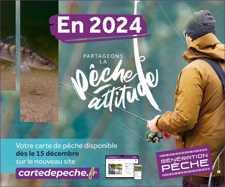 Les cartes de pêche annuelles 2024 en vente à partir du 15 décembre